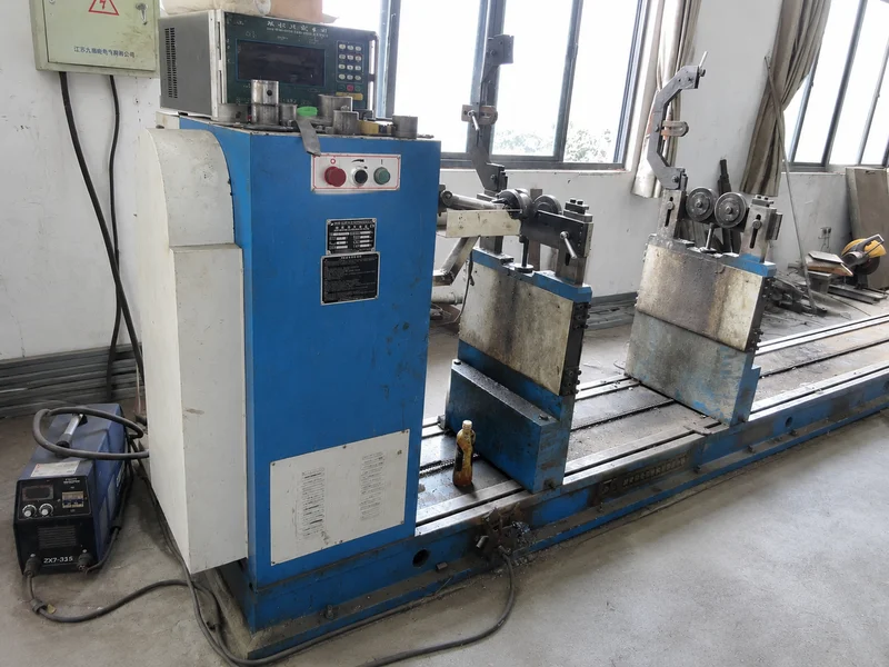 Industrial brush forming equipment on the factory floor