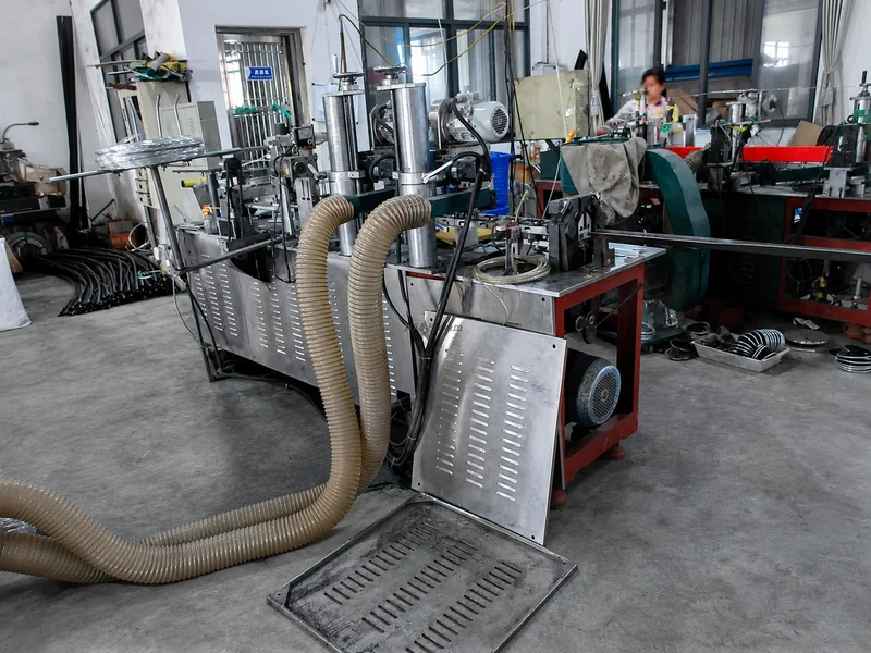 Strip brush production equipment in the workshop