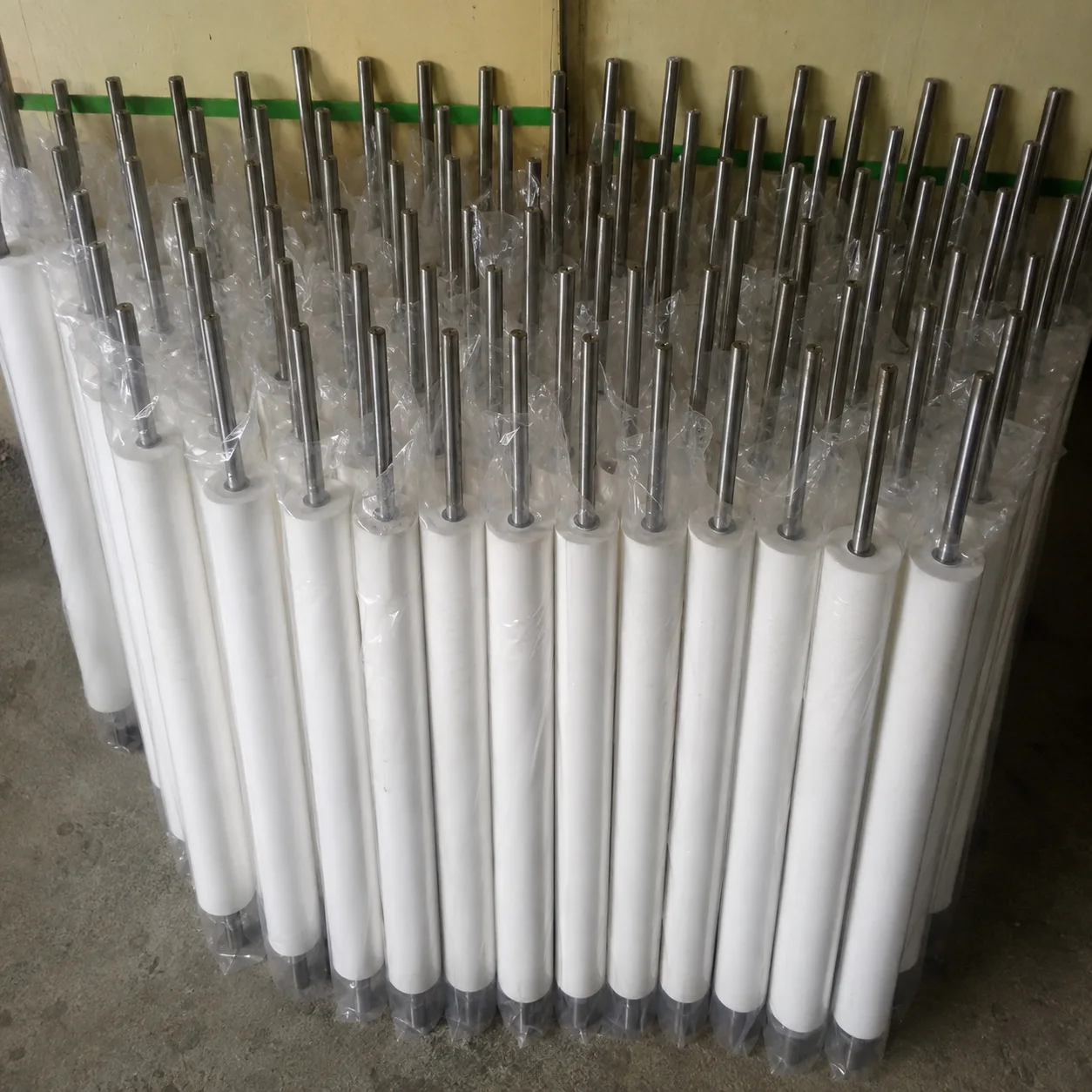 Volume production of custom industrial sponge rollers