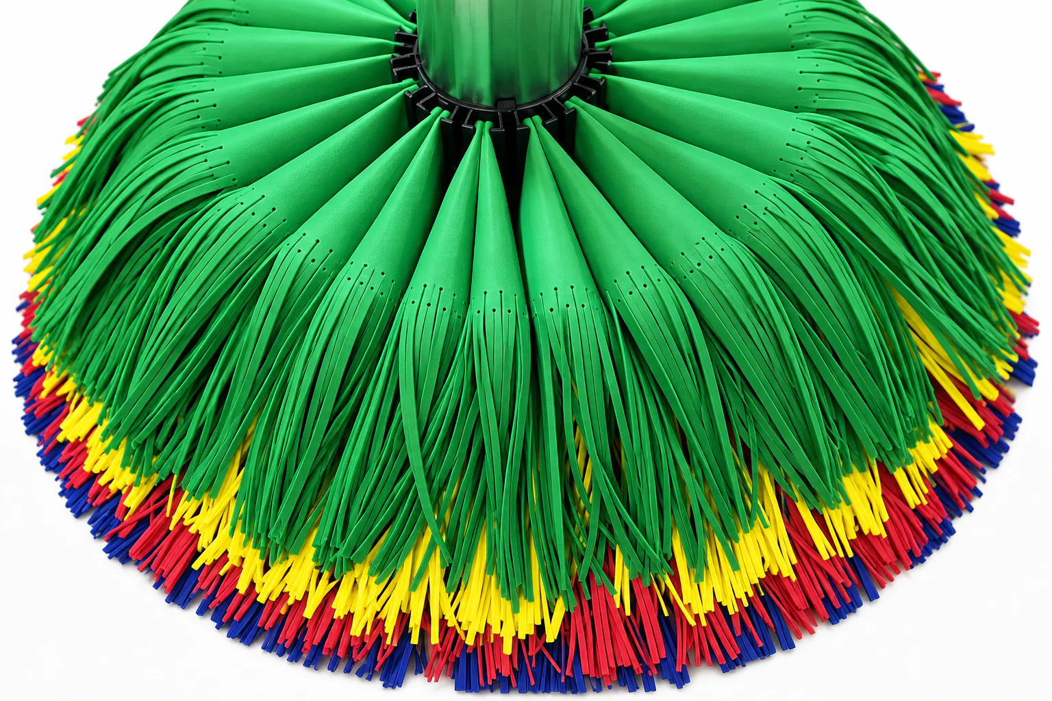 EVA foam contact elements for an automatic car wash brush