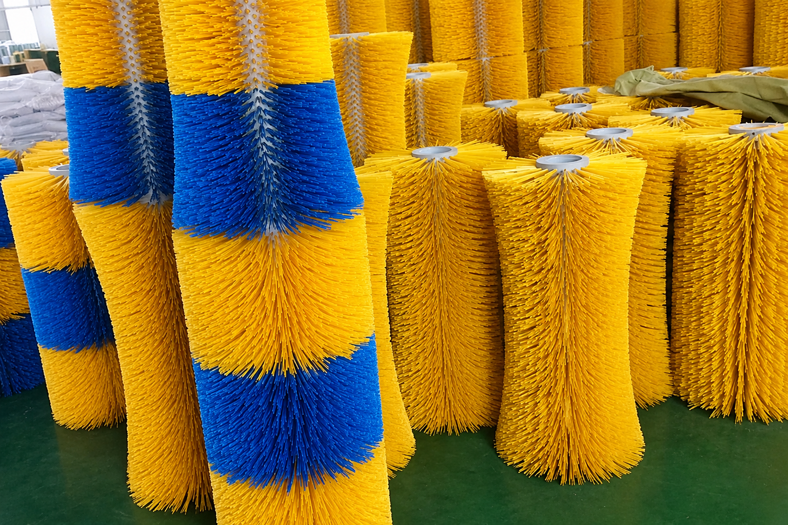 Replacement cow brush rollers made for repeat supply