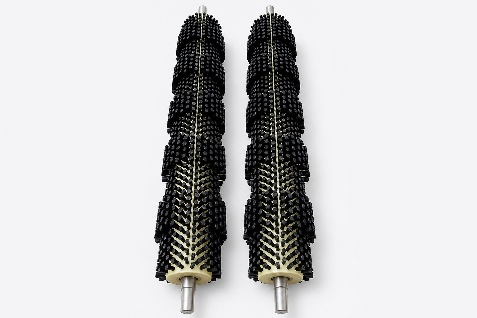 Vegetable and fruit washing roller brush for processing equipment