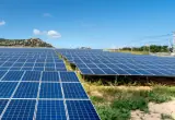 Solar panel cleaning brush application