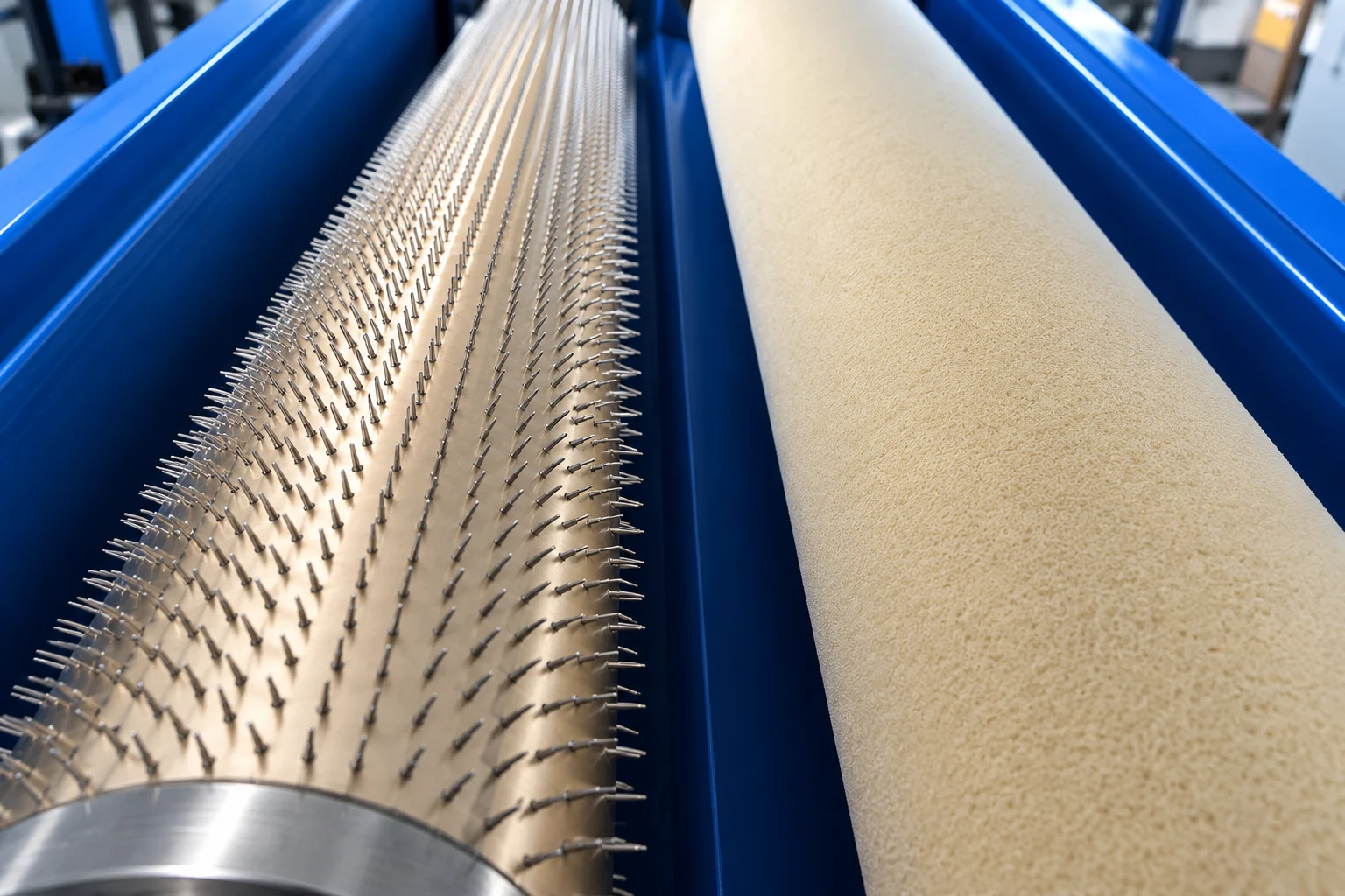 Custom needle perforating roller with a counter-pressure roller