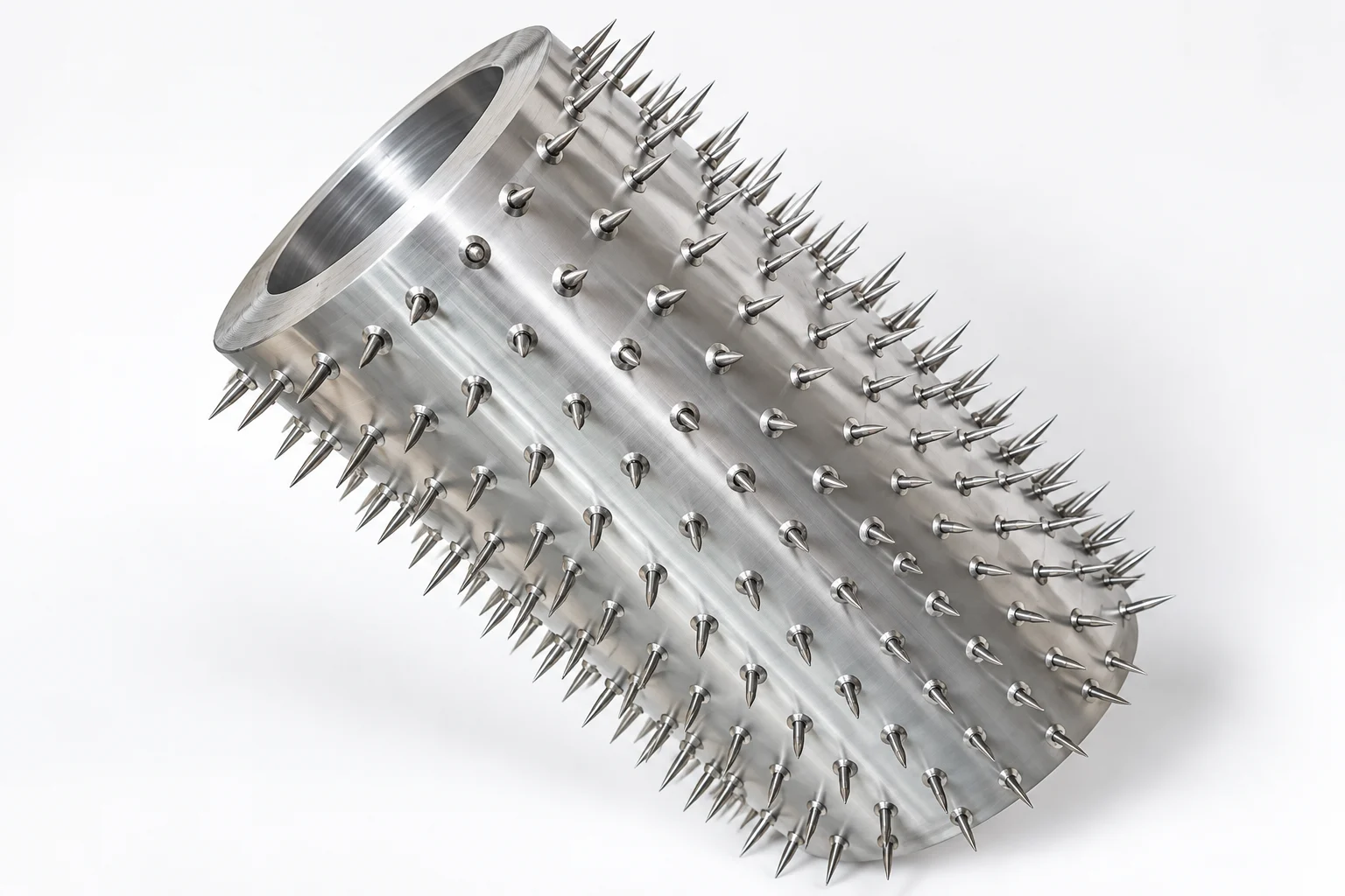 Sectional needle perforating roller segment for replaceable working sections