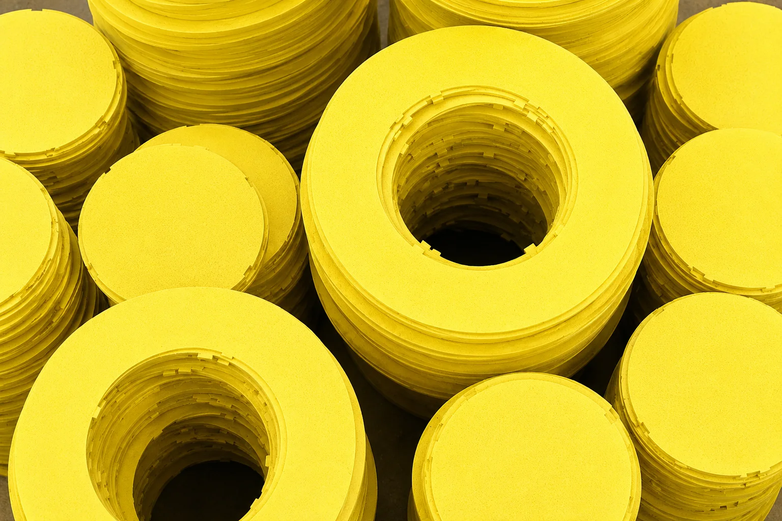 Nonwoven mill roll material and working surface detail