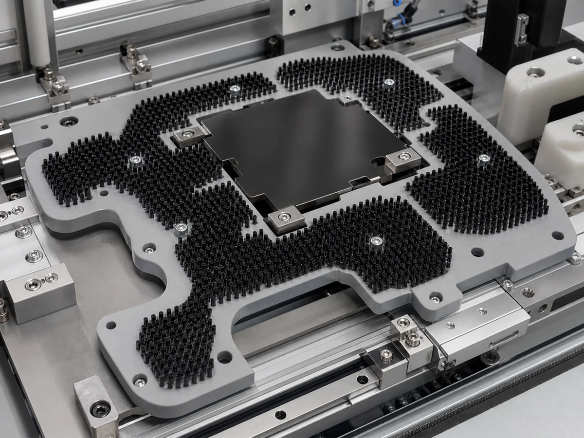 Custom panel brush matched to OEM machine contact points and mounting layout