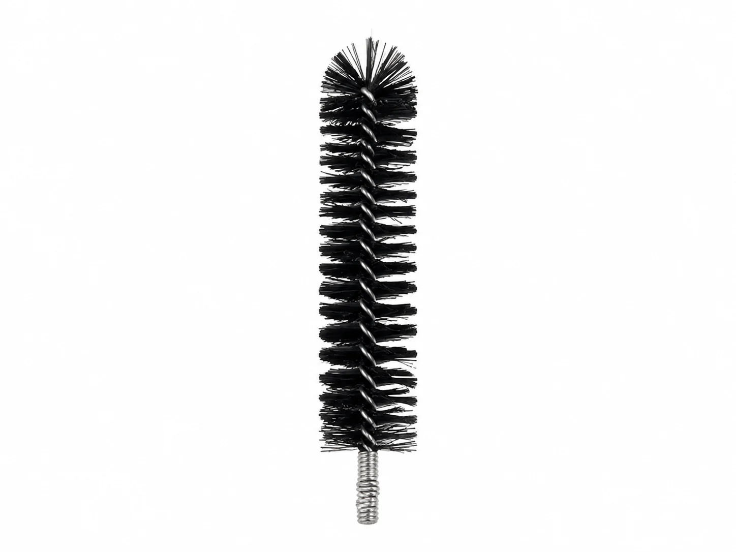 Pipe brush with a blind-hole bottom-end cleaning profile