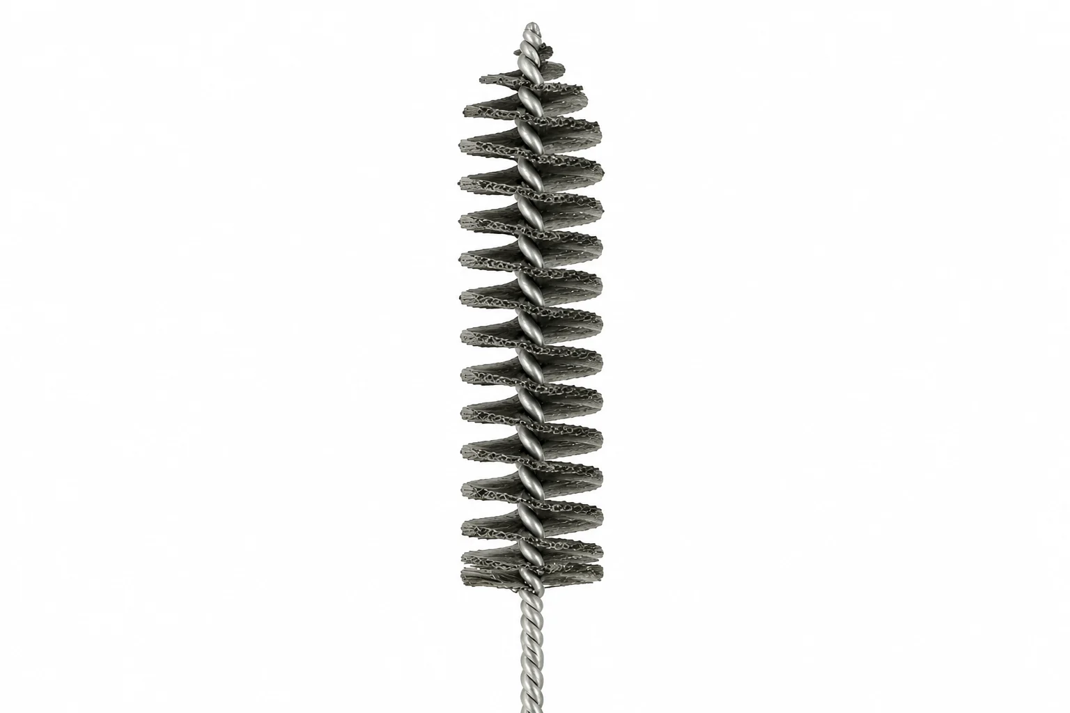 Tapered or stepped profile pipe brush