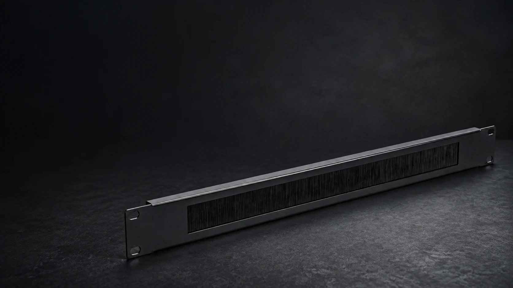 Rack brush panels for server rack and enclosure cable entry