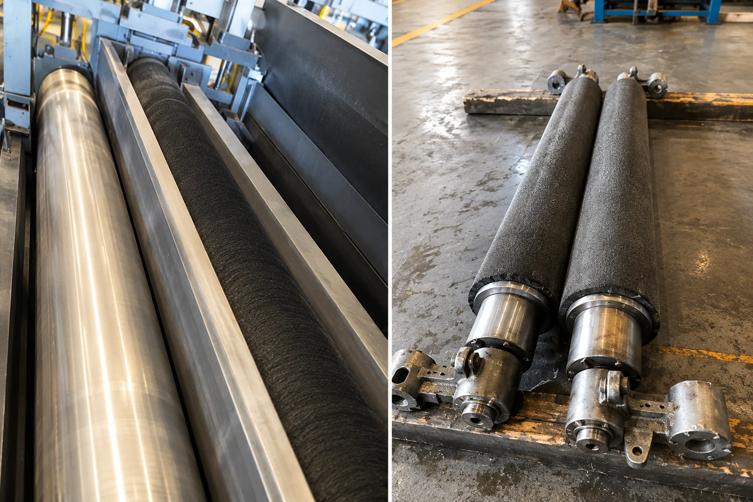 Abrasive filament brush rollers from the Shanghai aluminum rolling mill replacement project