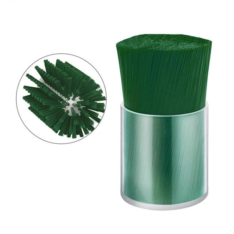 Food-grade synthetic nylon brush filaments for hygienic equipment cleaning