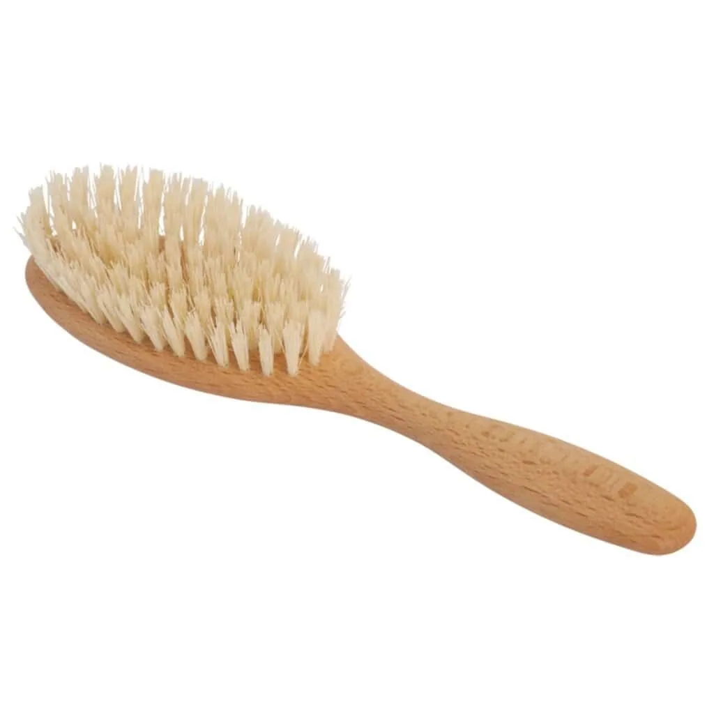 Natural Tampico bristle brush for gentle food production cleaning
