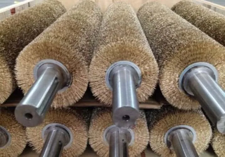 Long roller brush shafts and brush faces for balance requirement review