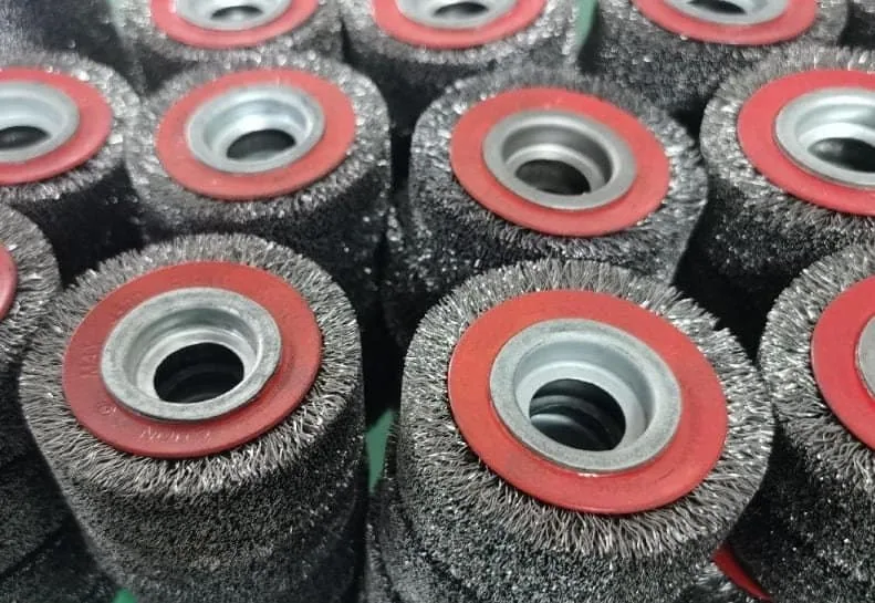 The Neatly Arranged Steel Wire Brushes