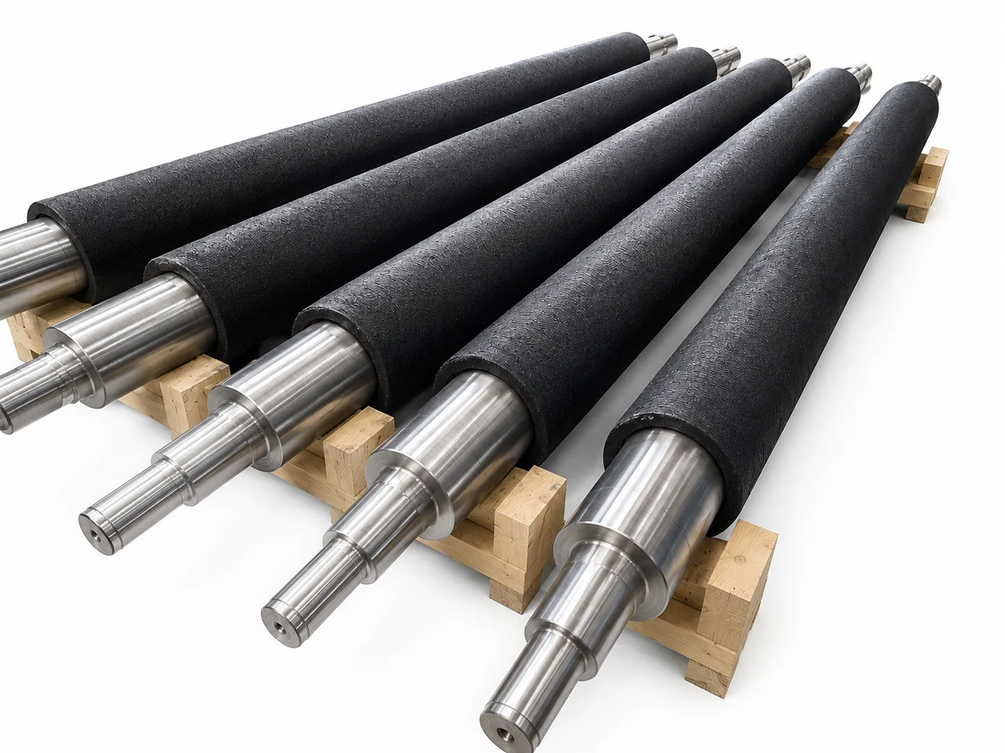Stainless steel wire roller brush for strong industrial cleaning and surface conditioning