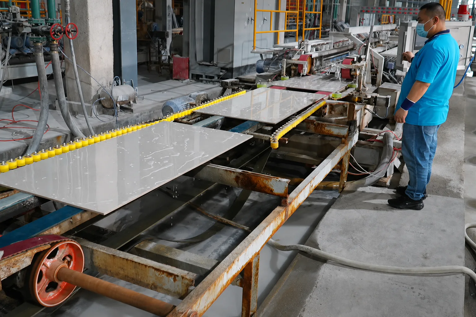 Covered roller for controlled transfer and positioning contact