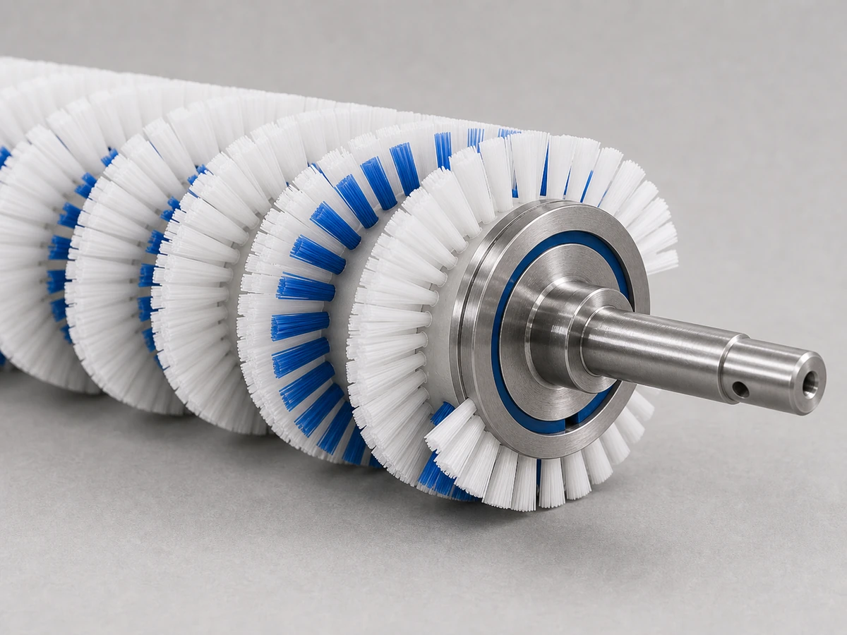 Natural and specialty spiral brush fill options for light contact, conductivity, or temperature requirements