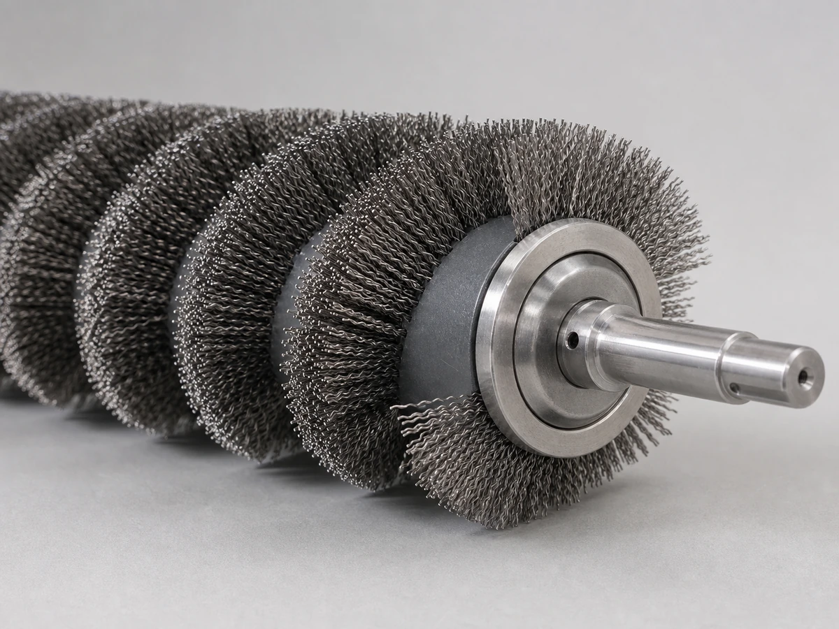 Wire spiral brush fill for more aggressive cleaning and stronger brushing action