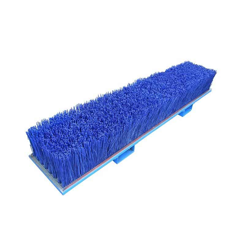 Blue rectangular replacement brush for a forklift sweeper attachment