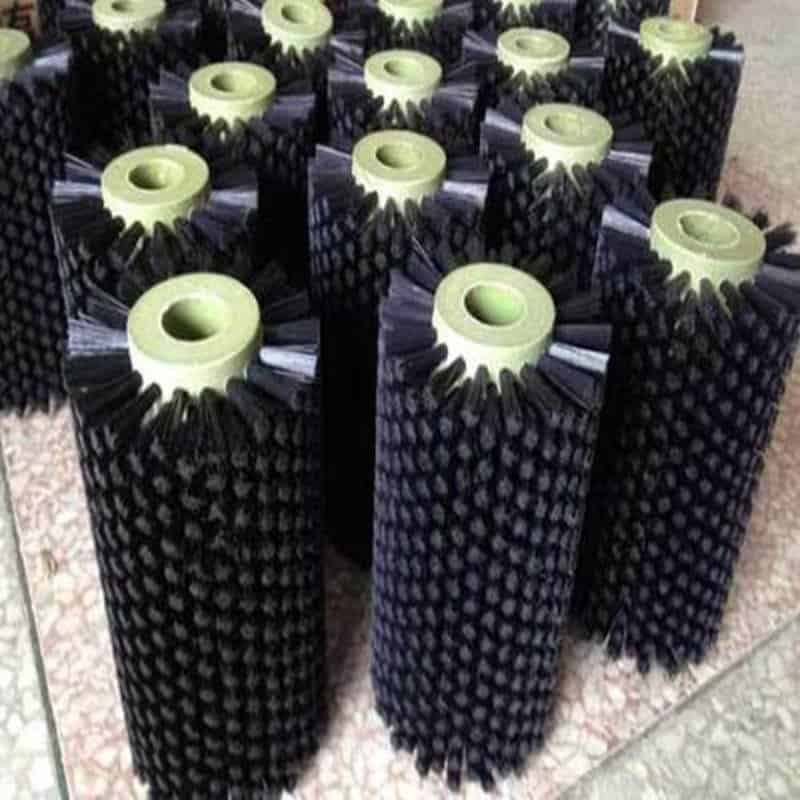 customized industrial brush roller for vegetable washing