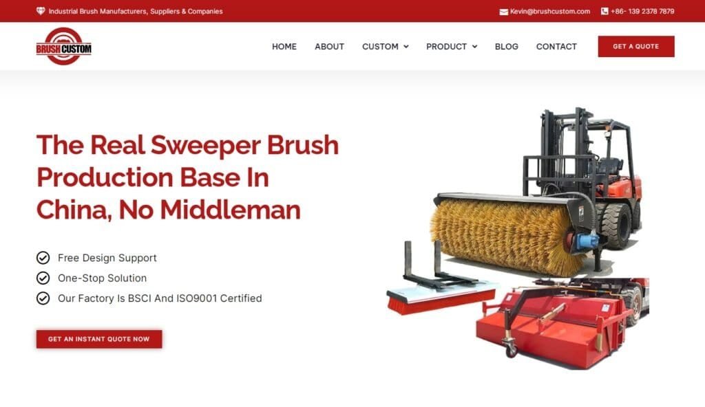 brushcustom sweeper brush page