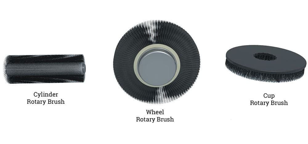 wheel, rotary and cylinder brushes
