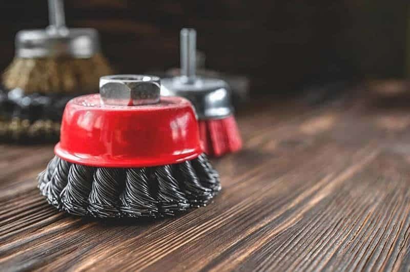 red precision industrial brushes