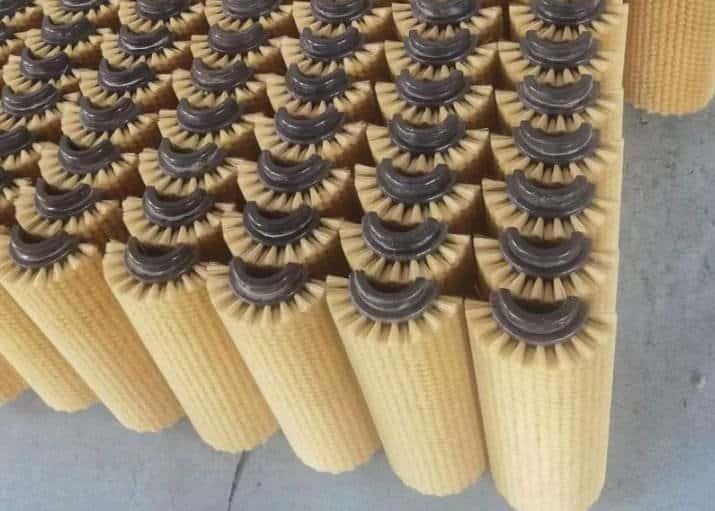 semi cylindrical industrial brush